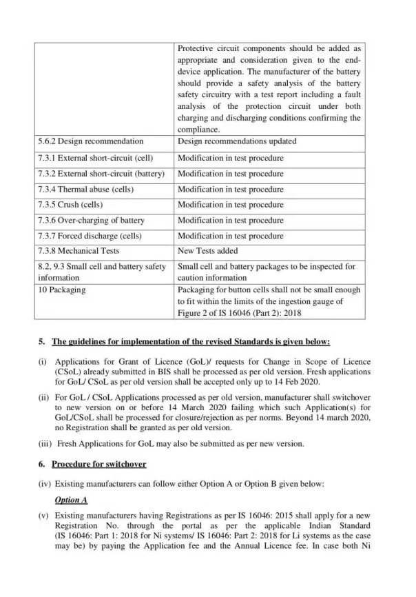 印度BIS发布电池新标准更新指引图3