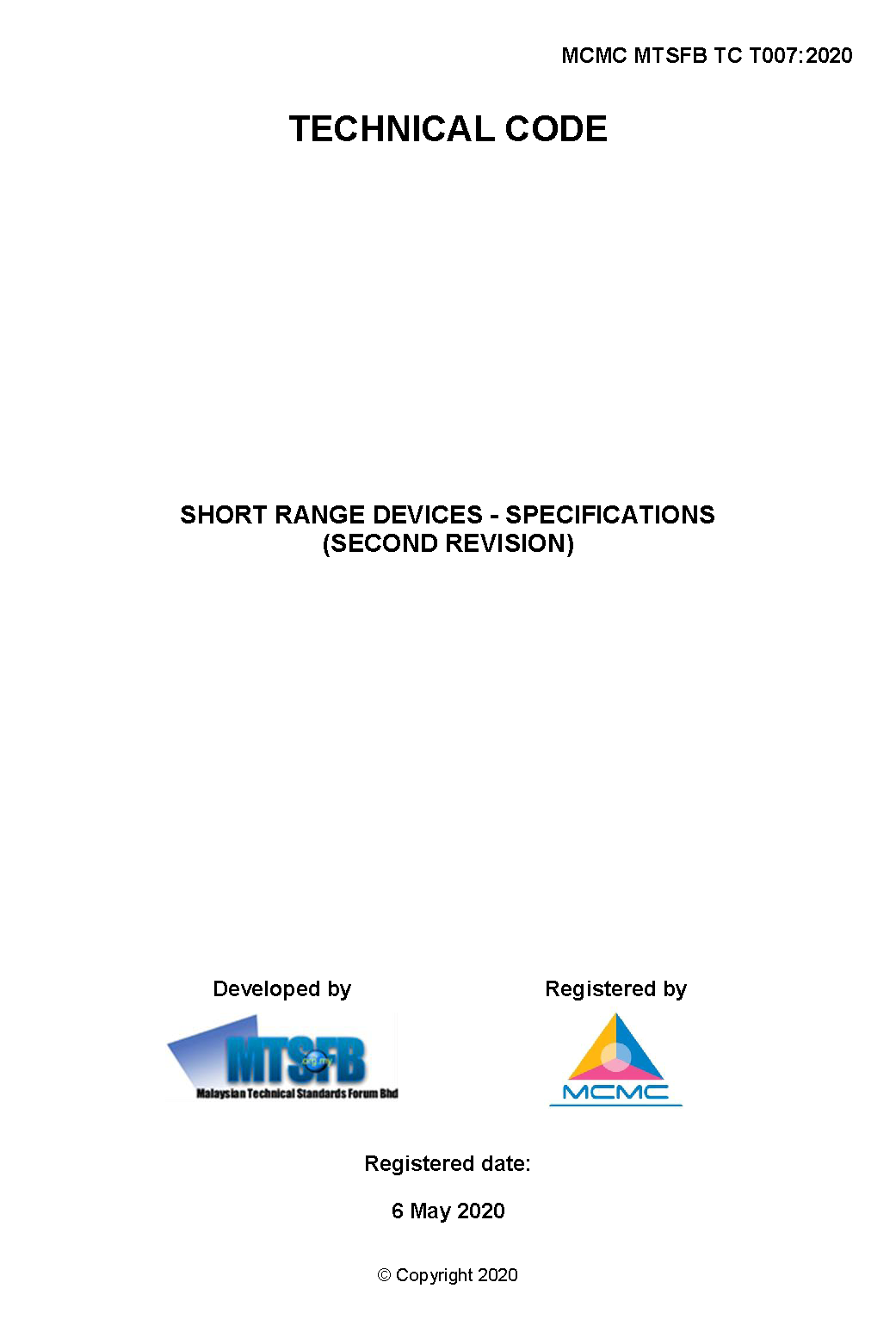 马来西亚Short-Range-Devices-Specification